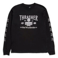 HUF X Thrasher Monteray Longsleeve Black