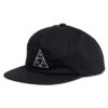 HUF Unstructured Triple Triangle Snapback Black