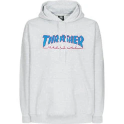 Thrasher Outlined Hoodie Ash Gray