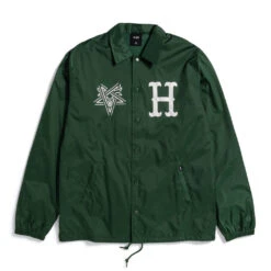 HUF X Thrasher Split Coaches Jacke Forest Green
