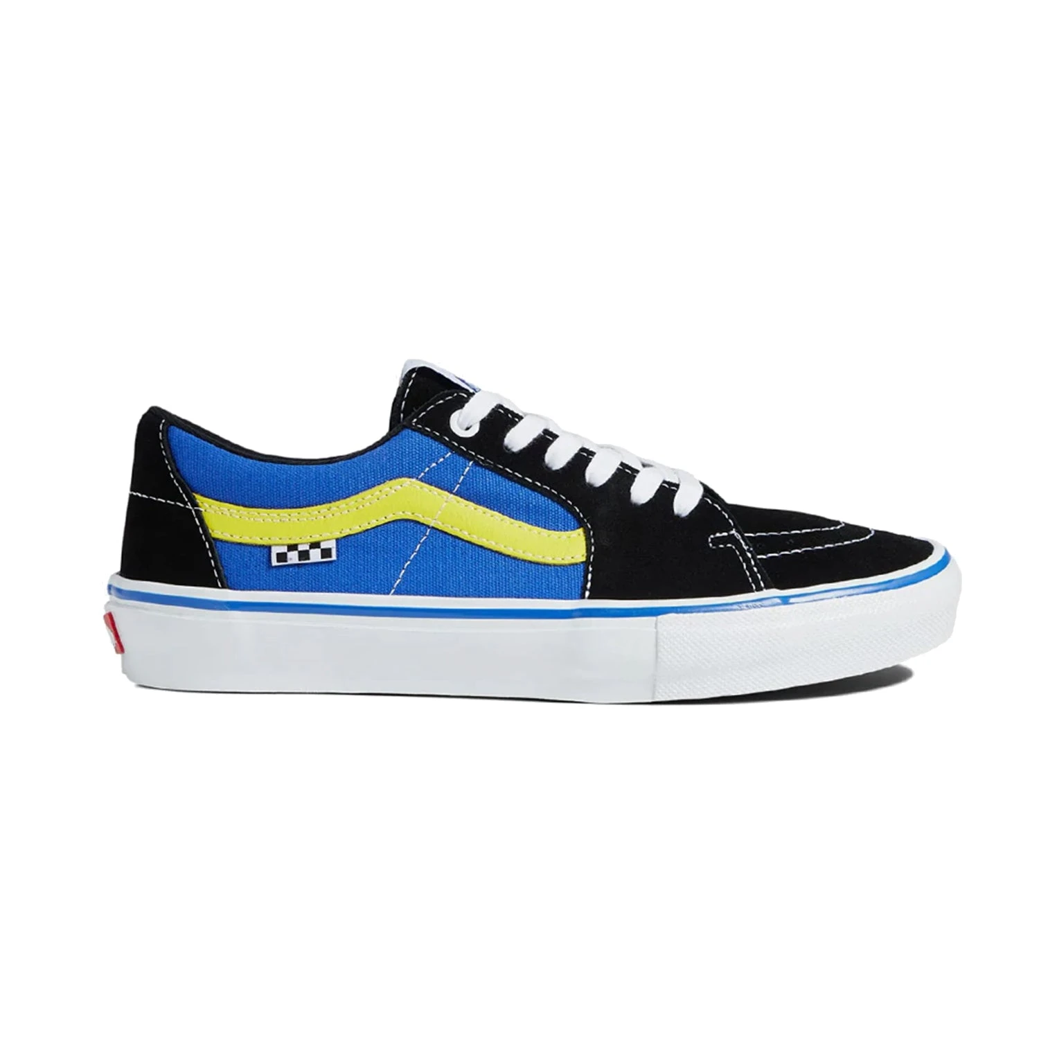 Vans Skate Sk8-Low Black Dazzling Blue 1 Vans Skate Sk8-Low Black Dazzling Blue