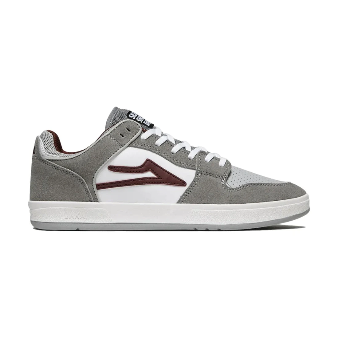 Lakai Telford Low Grey/Burgundy 1 Lakai Telford Low Grey/Burgundy