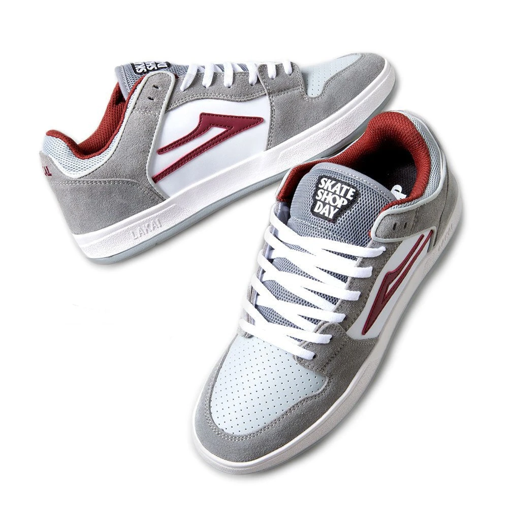 Lakai Telford Low Grey/Burgundy 2 Lakai Telford Low Grey/Burgundy – Bild 2