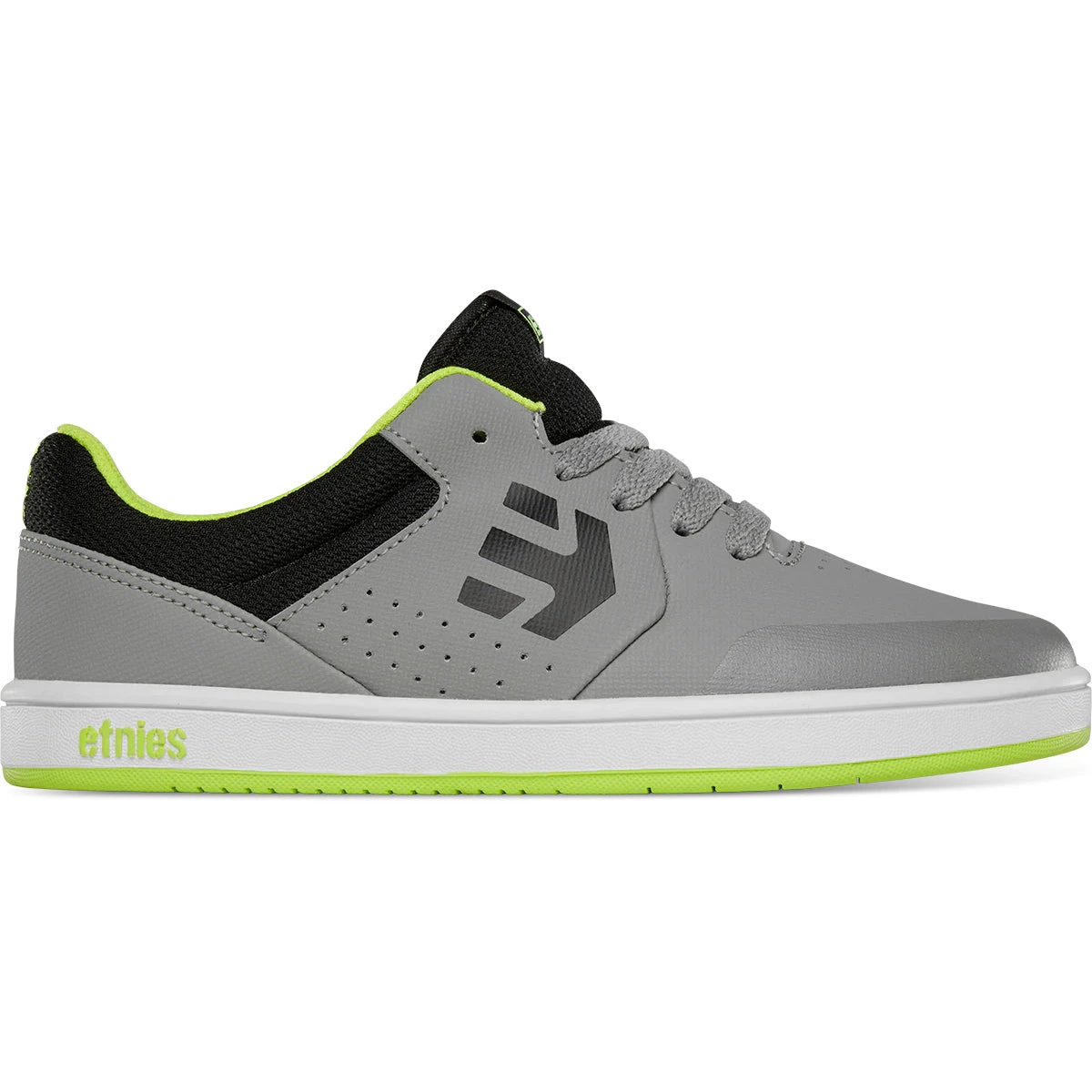 Etnies Marana Kids Grey/Lime/White 1 Etnies Marana Kids Grey/Lime/White