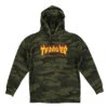 Thrasher Flame Hoodie Forest Camo
