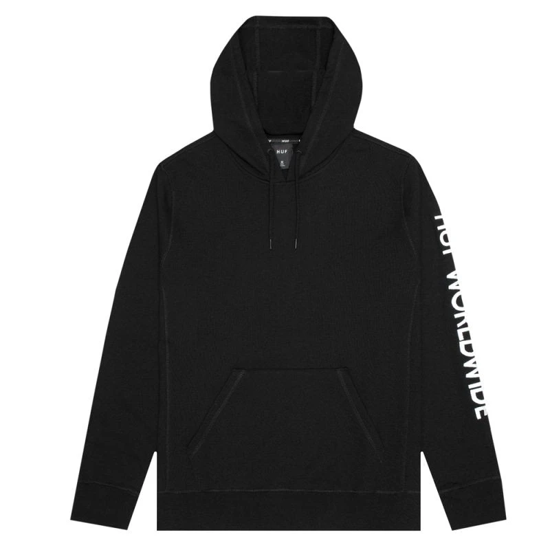 HUF Mission Hoodie Black 1 HUF Mission Hoodie Black