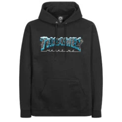 Thrasher Black Ice Hoodie Black
