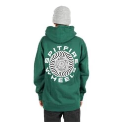 Spitfire Classic 87 Swirl Hoodie Dark Green