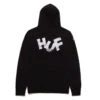 HUF Haze Brush Hoodie Black