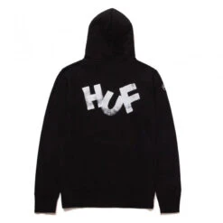 HUF Haze Brush Hoodie Black