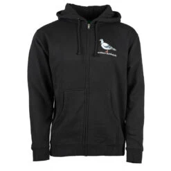 Anti Hero Lil Pigeon Zip Hoodie Slate Black