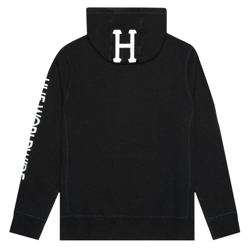 HUF Mission Hoodie Black 2 HUF Mission Hoodie Black – Bild 2