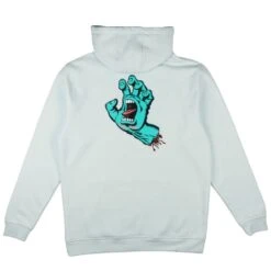 Santa Cruz Screaming Hand Chest Hood Pale Blue