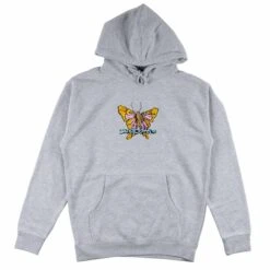 Welcome Butterfly Hoodie Grey