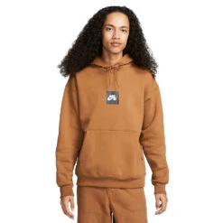 Nike SB Fleece Skate Hoodie Brown