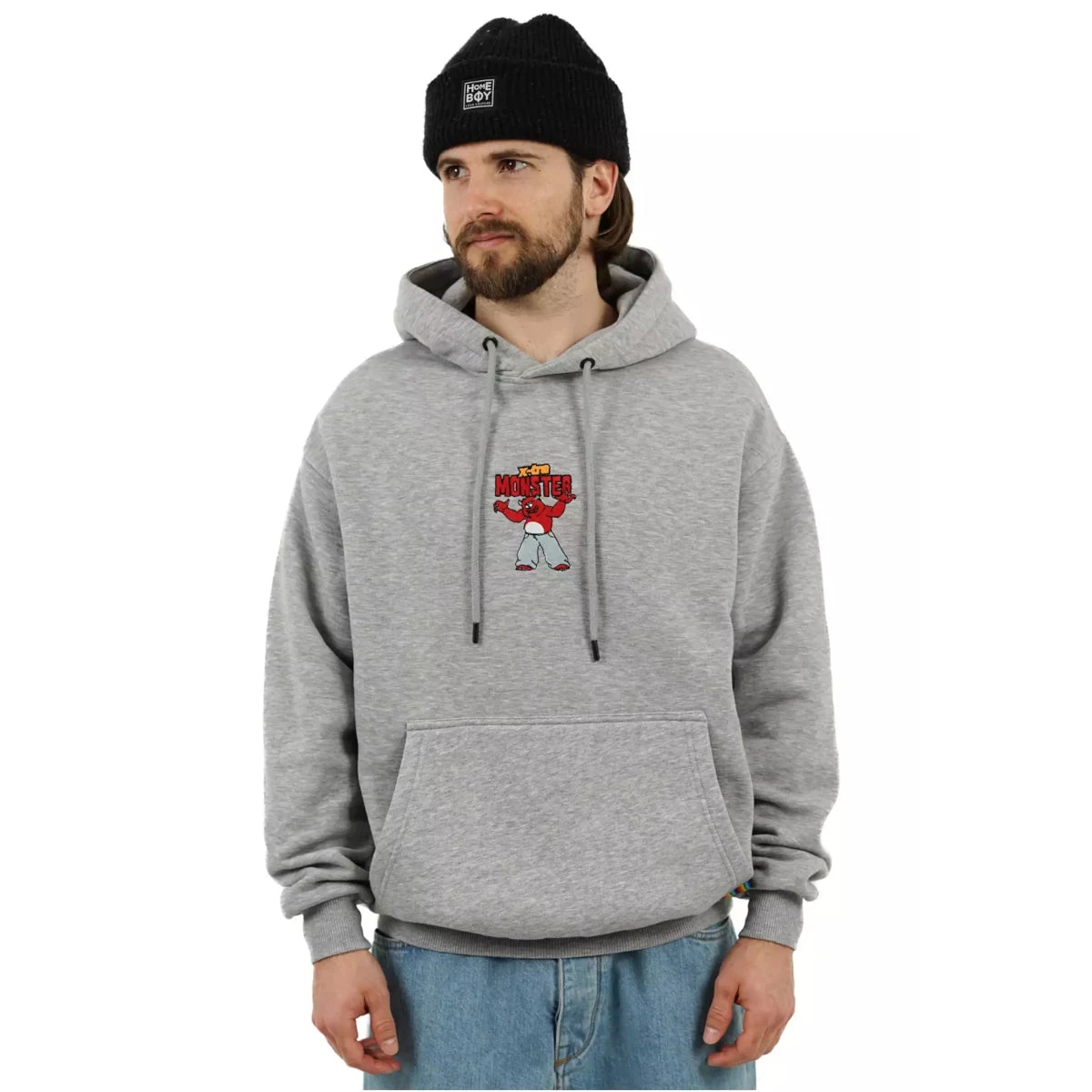 Homeboy Monster Hoodie Grey Heather 1 Homeboy Monster Hoodie Grey Heather