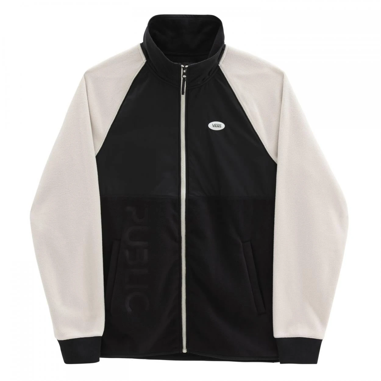 Vans X Public Snow Sweatshirt Jacket Black / Oatmeal 1 Vans X Public Snow Sweatshirt Jacket Black / Oatmeal