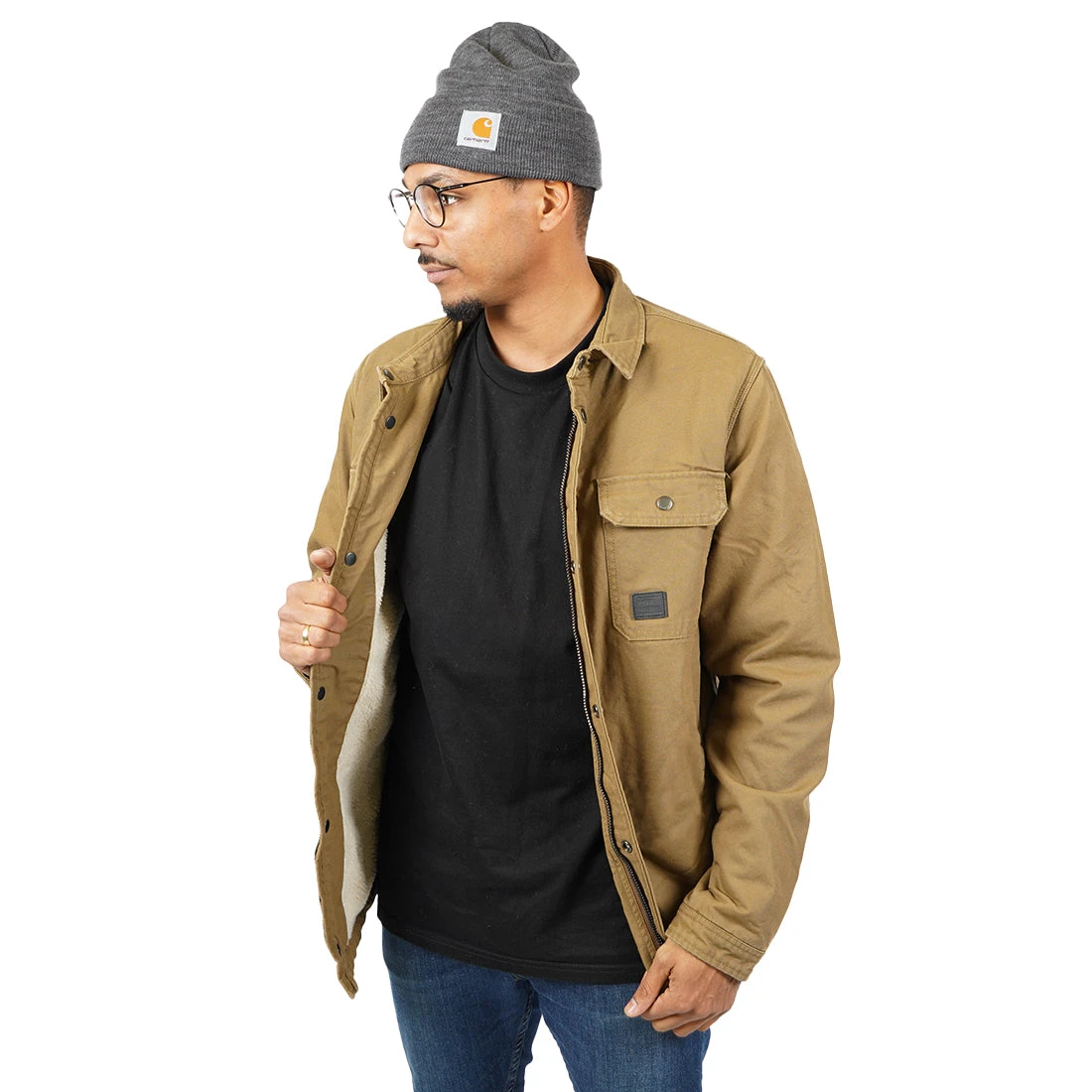 Vintage Industries Dean Sherpa Dark Tan 2 Vintage Industries Dean Sherpa Dark Tan – Bild 2