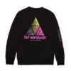 HUF Prism Triple Triangle Crewneck Black