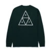 HUF Triple Triangle Longsleeve Dark Green