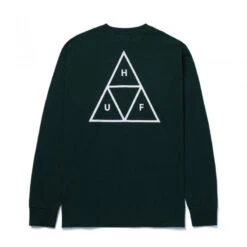 HUF Triple Triangle Longsleeve Dark Green