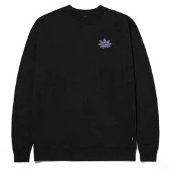 HUF Purple Buddies Crewneck Black