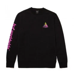HUF Prism Triple Triangle Crewneck Black -StreetStyle Aktionshaus 1974954 Product
