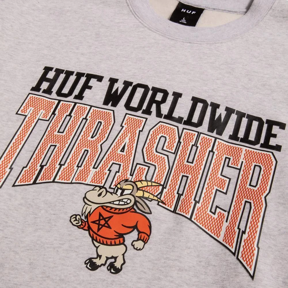 HUF X Thrasher Candlestick Crewneck Athletic Heather 2 HUF X Thrasher Candlestick Crewneck Athletic Heather – Bild 2