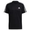 Adidas D2M 3 Stripes T-Shirt Black