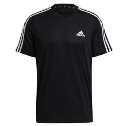 Adidas D2M 3 Stripes T-Shirt Black