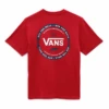 Vans Logo Check Boys T-Shirt Chili Pepper