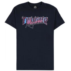 Thrasher Vice Logo T-Shirt Navy