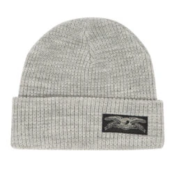 Anti Hero Stock Eagle Label Cuff Beanie Grey