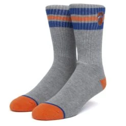 HUF Eastern Stripe Socken Grey Heather