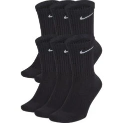Nike Everyday Cotton Cushioned Crew Socken 6er Pack Black