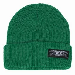 Anti Hero Stock Eagle Label Cuff Beanie Green