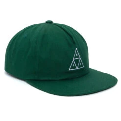 HUF Unstructured Triple Triangle Snapback Forest Green