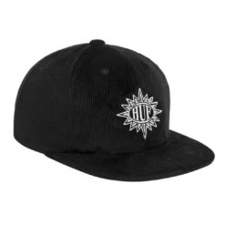 HUF Split Cord Strapback Black