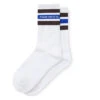 Polar Skate Co. Fat Stripe Socks White / Brown / Blue