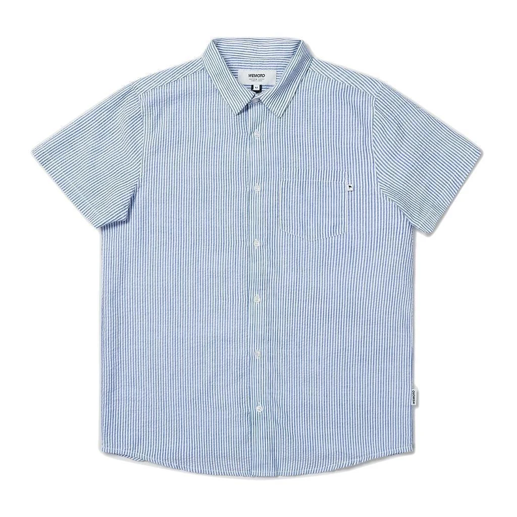 Wemoto Trevor Kurzarm Hemd Navy Blue-White 1 Wemoto Trevor Kurzarm Hemd Navy Blue-White