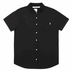 Wemoto Gabor Organic Cotton Pique Hemd Black