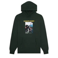 Hockey Skateboards Karate Story Hoodie Dark Green