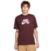 Nike SB Logo T-Shirt Burgundy