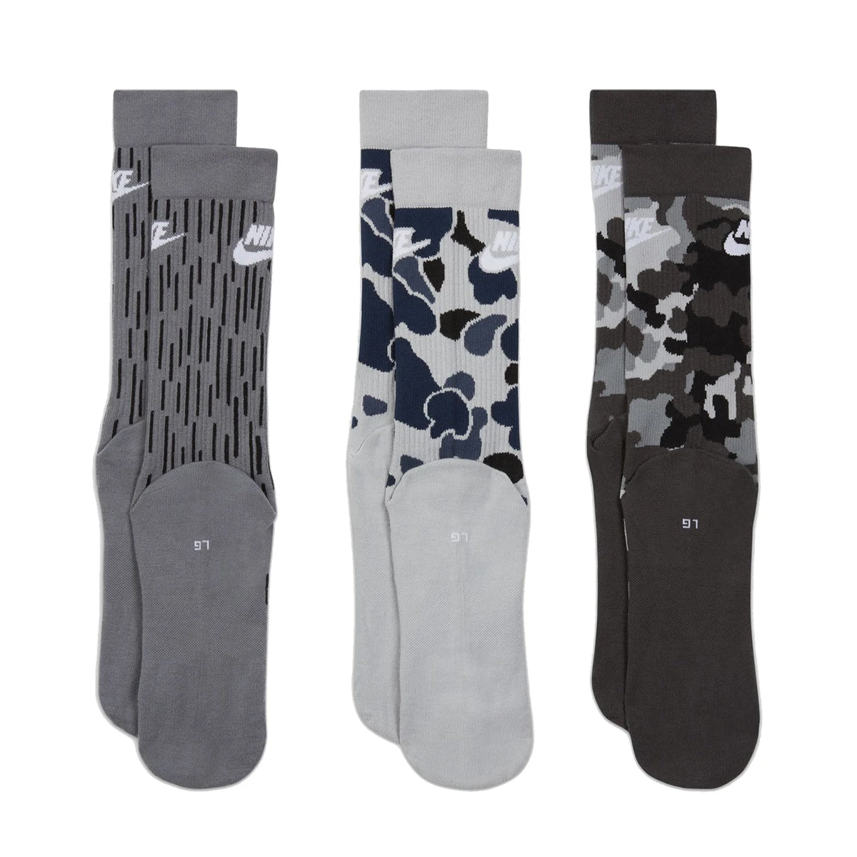 Nike SB Everyday Essential Socken 3P Socken Camo Grey 3 Nike SB Everyday Essential Socken 3P Socken Camo Grey – Bild 3