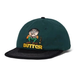 Butter Goods Blues 6 Panel Cap Forest Black