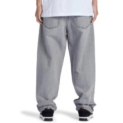 DC Shoes Worker Baggy Grey Wash -StreetStyle Aktionshaus dc shoes worker baggy wash grey detail