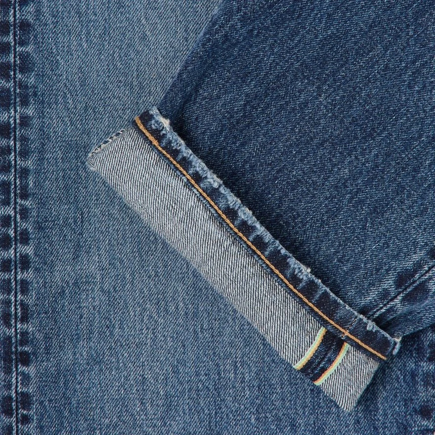 Edwin Regular Tapered Jeans Blue Mid Dark Wash 5 Edwin Regular Tapered Jeans Blue Mid Dark Wash – Bild 5