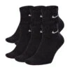 Nike Everyday Cotton Cushioned Ankle Socken 6er Pack Black