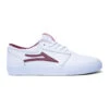 Lakai Griffin White/Burgundy Leather