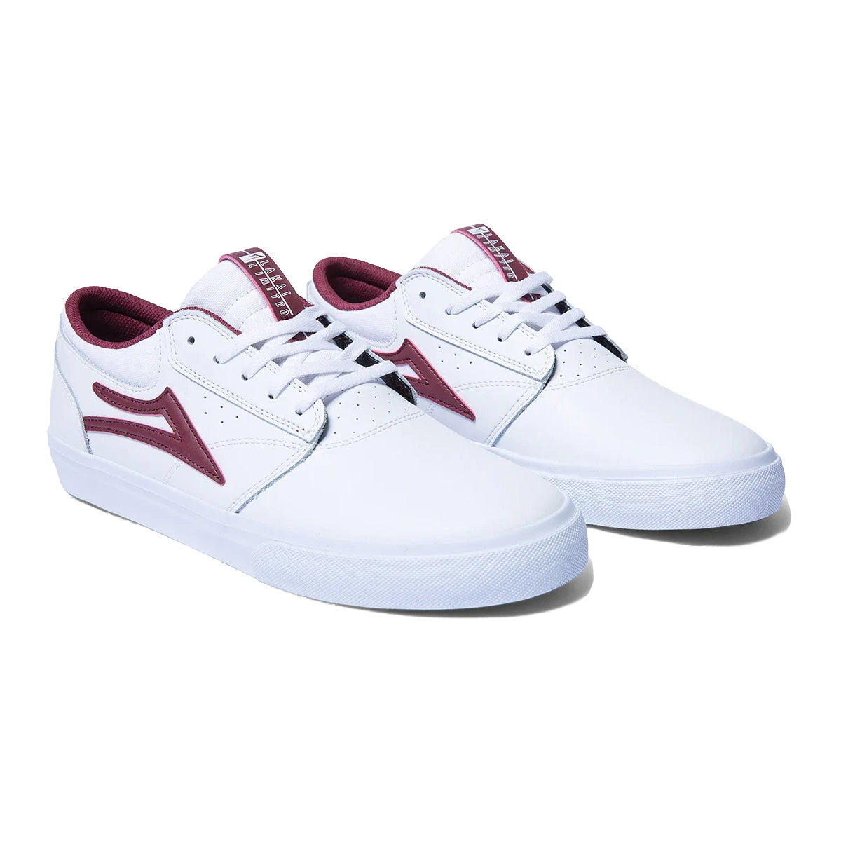 Lakai Griffin White/Burgundy Leather 3 Lakai Griffin White/Burgundy Leather – Bild 3